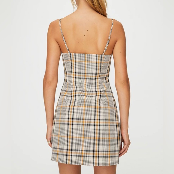 Aritzia Wilfred Isabelle dress plaid check - Picture 4 of 4